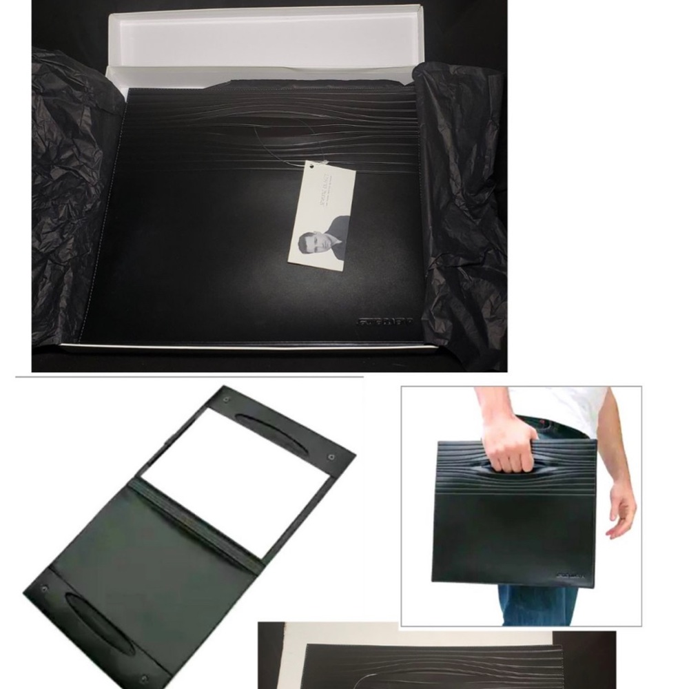 Black Leather Lecturer Portfolio - Jerome Olivet - BRAND NEW